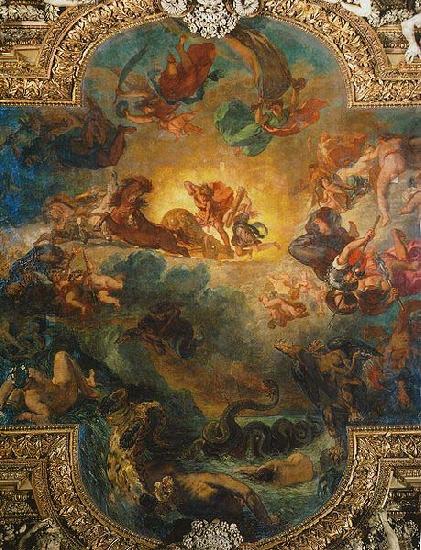 Eugene Delacroix Apollo slaying Python china oil painting image
